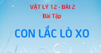 Bài tập con lắc lò xo: vận dụng công thức chu kỳ, tần số, thế năng, cơ năng - Vật lý 12 bài 2